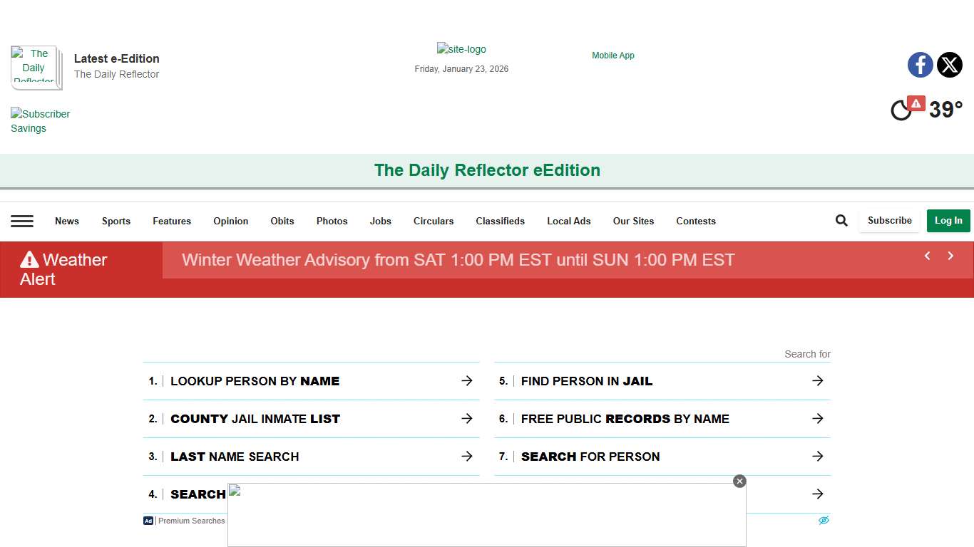 Jail Bookings reflector.com